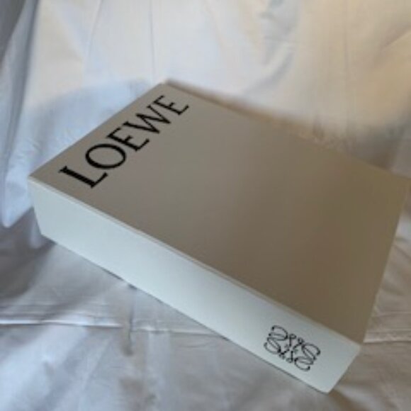 Loewe Gate Bag Mini in soft calfskin and jacquard - prune / havana colours - Picture 4 of 6